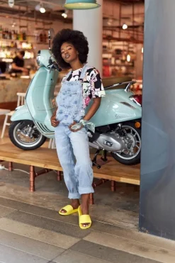 Damskie Klapki Big Star HH274A040 Żółte