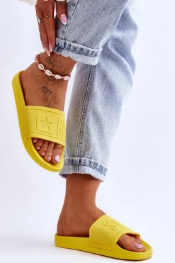 Damskie Klapki Big Star HH274A040 Żółte