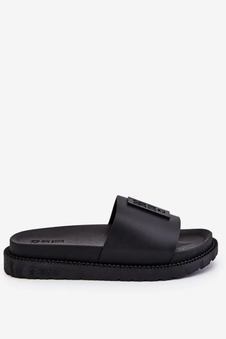 Damskie Klapki Big Star LL274429 Czarne