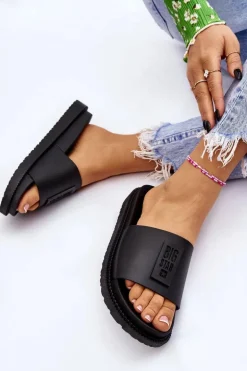 Damskie Klapki Big Star LL274429 Czarne