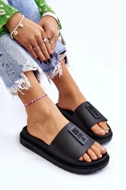 Damskie Klapki Big Star LL274429 Czarne