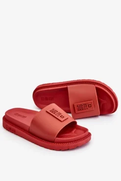 Damskie Klapki Big Star LL274430 Czerwone