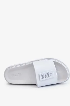 Damskie Klapki Big Star LL274428 Białe