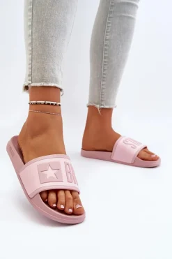 Damskie Klapki Big Star NN274A647 Różowe