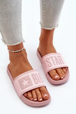 Damskie Klapki Big Star NN274A647 Różowe