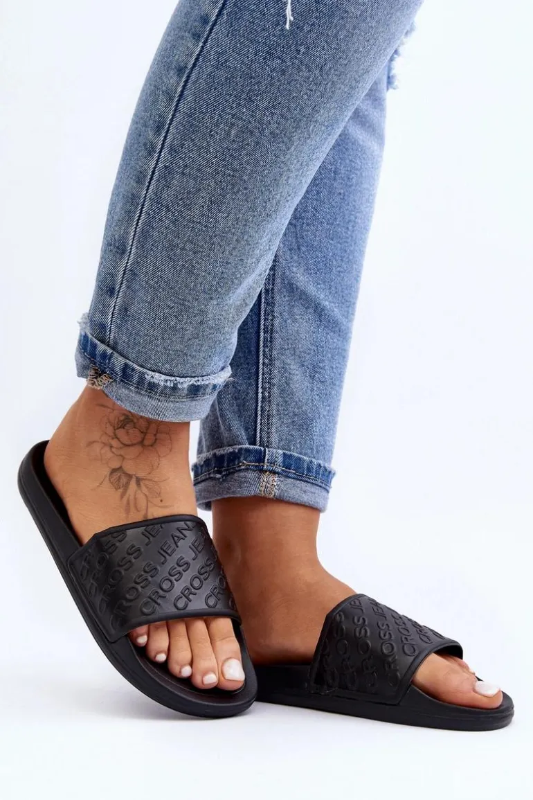 Damskie Klapki Cross Jeans FF2R4153C Czarne