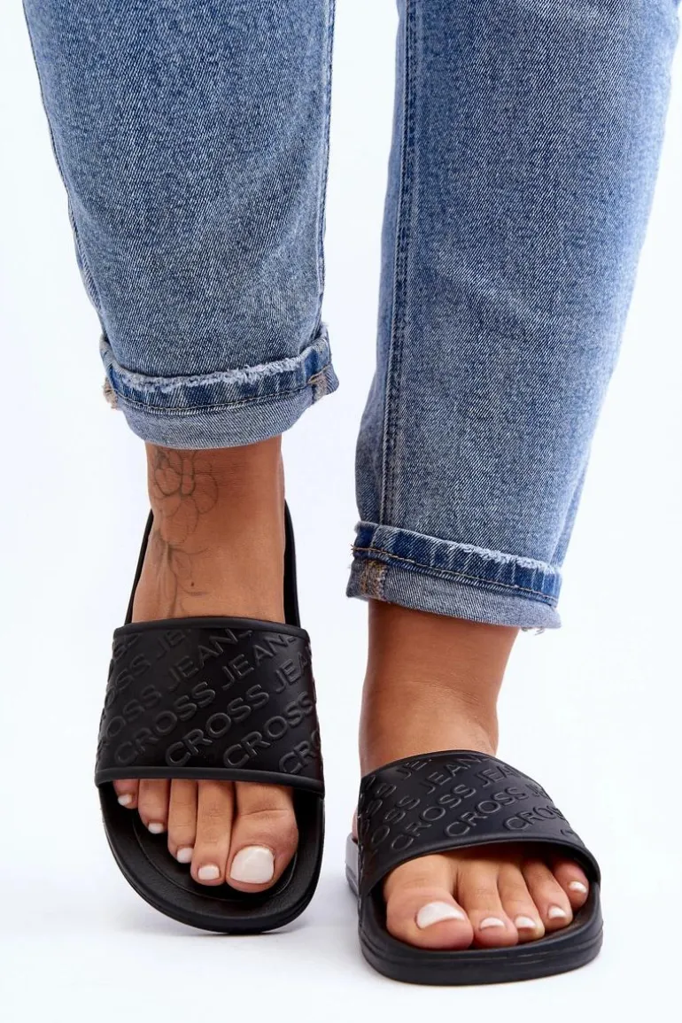 Damskie Klapki Cross Jeans FF2R4153C Czarne