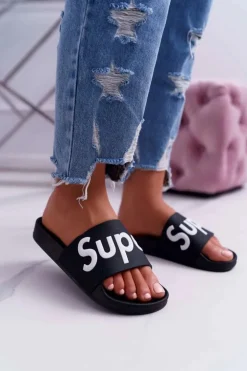Damskie Klapki Czarne Super Losaria