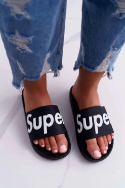Damskie Klapki Czarne Super Losaria