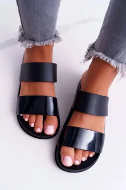 Damskie Klapki Czarne Viane