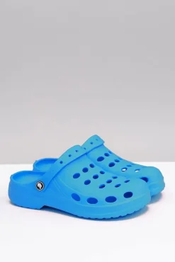 Damskie Klapki EVA Błękitne Piankowe Kroksy