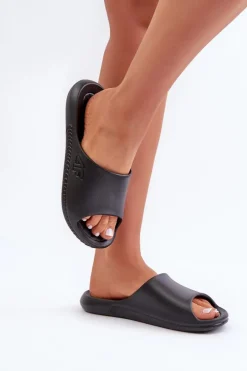 Damskie Klapki 4F 4FMM00FFLIF093A-20S Czarne