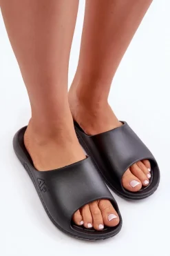 Damskie Klapki 4F 4FMM00FFLIF093A-20S Czarne