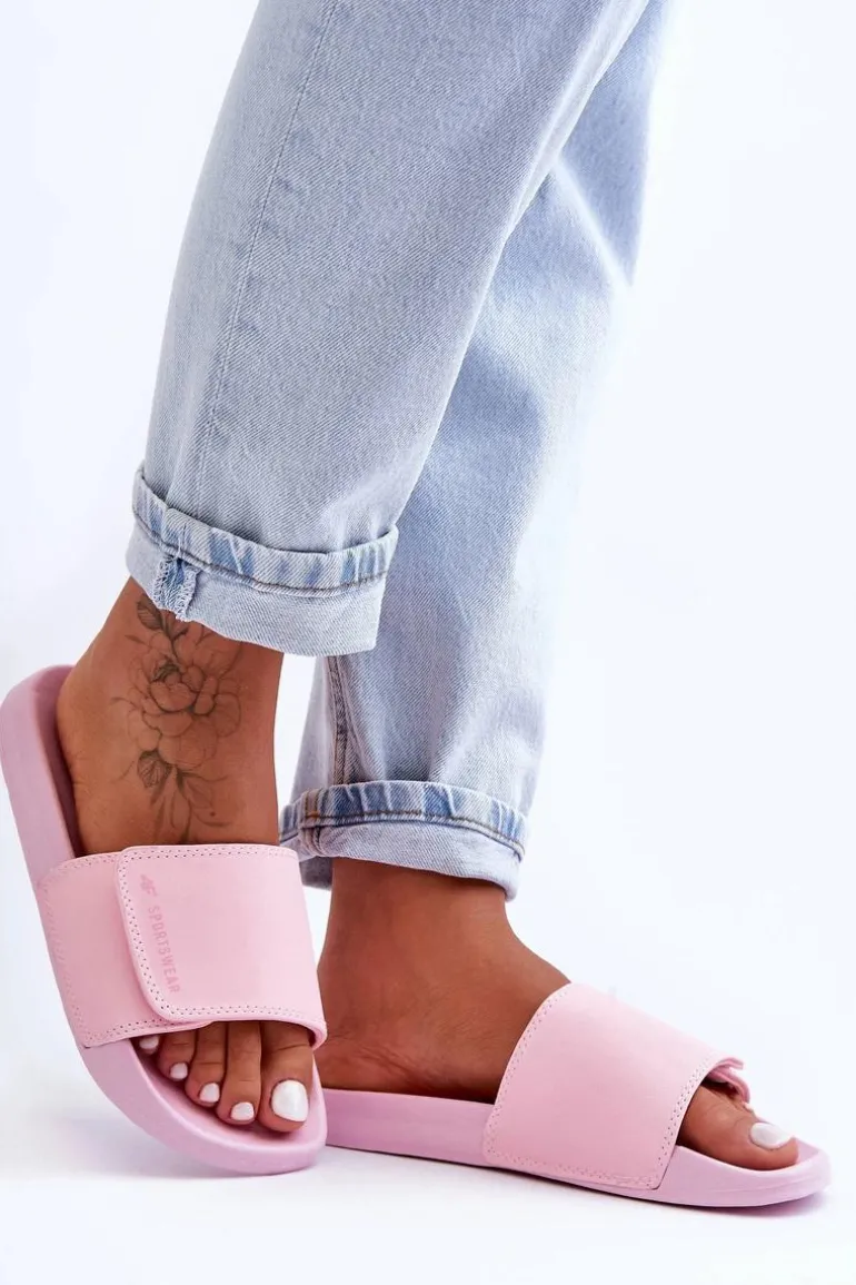 Damskie Klapki 4F 4FSS23FFLIF070-56S Różowe