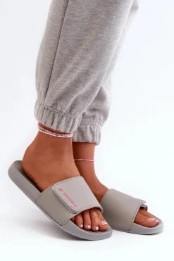 Damskie Klapki 4FMM00FFLIF031A-25S Szare