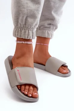 Damskie Klapki 4FMM00FFLIF031A-25S Szare