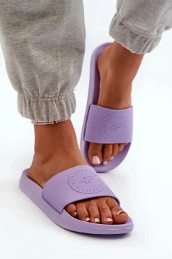 Damskie Klapki 4FMM00FFLIF045-52S Fioletowe