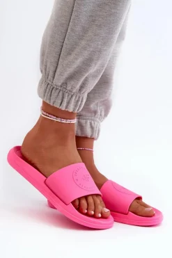 Damskie Klapki 4FMM00FFLIF045-53S Fuksja