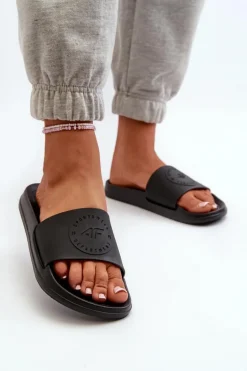 Damskie Klapki 4FMM00FFLIF045-20S Czarne