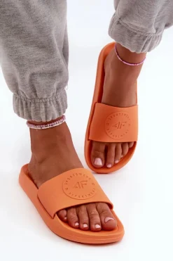 Damskie Klapki 4FMM00FFLIF045-70S Pomarańczowe