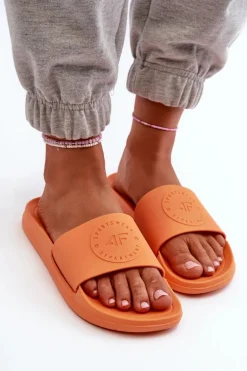 Damskie Klapki 4FMM00FFLIF045-70S Pomarańczowe