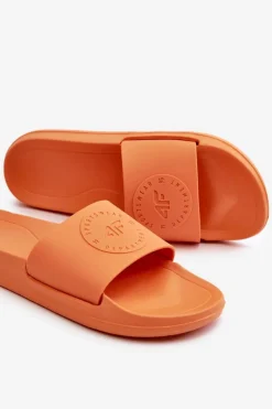 Damskie Klapki 4FMM00FFLIF045-70S Pomarańczowe