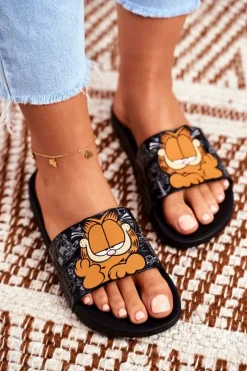 Damskie Klapki Garfield ZAXY Czarne FF285073