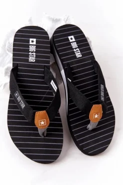 Damskie Klapki Japonki Big Star DD274A247 Czarne