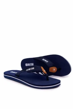 Damskie Klapki Japonki Big Star DD274A254 Granatowe