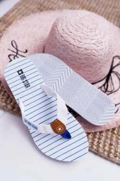 Damskie Klapki Japonki Big Star DD274A245 Białe