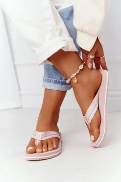 Damskie Klapki Japonki Big Star HH274A060 Różowe