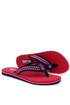 Damskie Klapki Japonki Big Star DD274A252 Czerwone