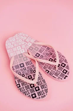 Damskie Klapki Japonki Big Star FF274A304 Różowe