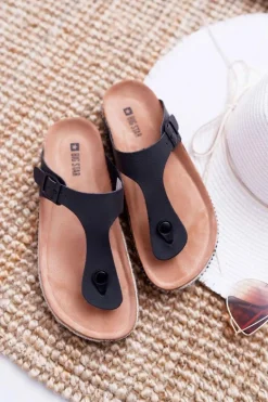 Damskie Klapki Japonki Czarne Big Star DD274132