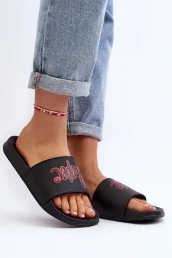 Damskie Klapki Lee Cooper LCW-24-42-2483L Czarne