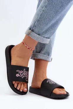 Damskie Klapki Lee Cooper LCW-24-42-2482L Czarne