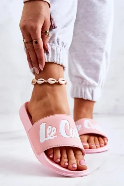 Damskie Klapki Lee Cooper LCW-22-42-0998 Różowe