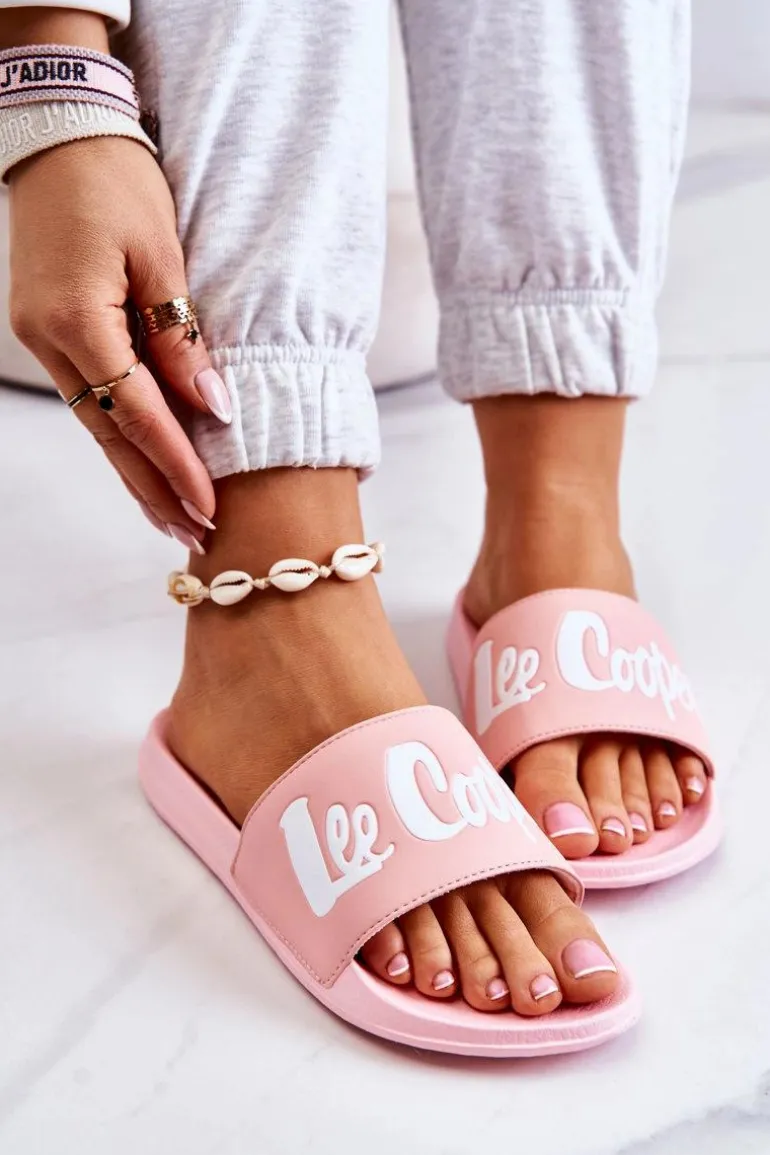 Damskie Klapki Lee Cooper LCW-22-42-0998 Różowe