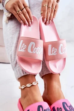 Damskie Klapki Lee Cooper LCW-22-42-0998 Różowe