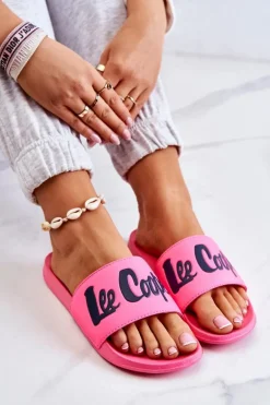 Damskie Klapki Lee Cooper LCW-22-42-1000 Neonowy Róż