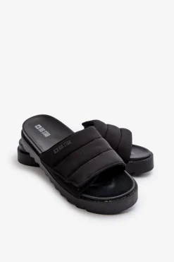 Damskie Klapki Na Platformie Big Star NN274772 Czarne