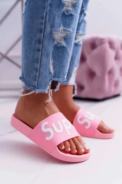 Damskie Klapki Różowe Super Losaria