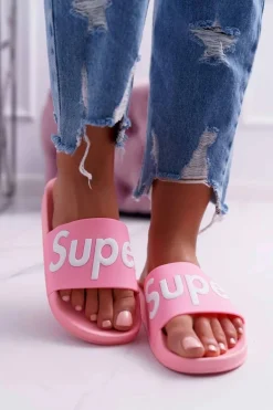 Damskie Klapki Różowe Super Losaria