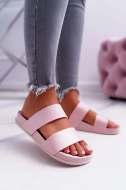 Damskie Klapki Różowe Viane