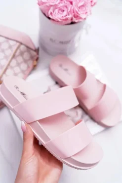 Damskie Klapki Różowe Viane