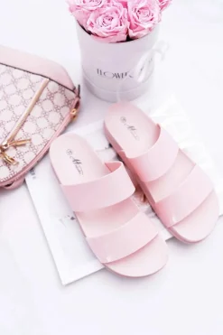 Damskie Klapki Różowe Viane