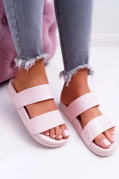 Damskie Klapki Różowe Viane