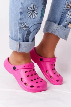 Damskie Klapki Sandały Na Basen Różowe Piankowe EVA