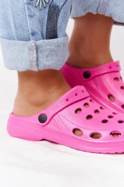 Damskie Klapki Sandały Na Basen Różowe Piankowe EVA