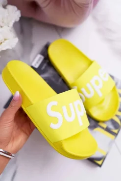 Damskie Klapki Żółte Super Losaria